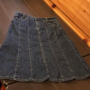 Ladies size 8 denim skirt